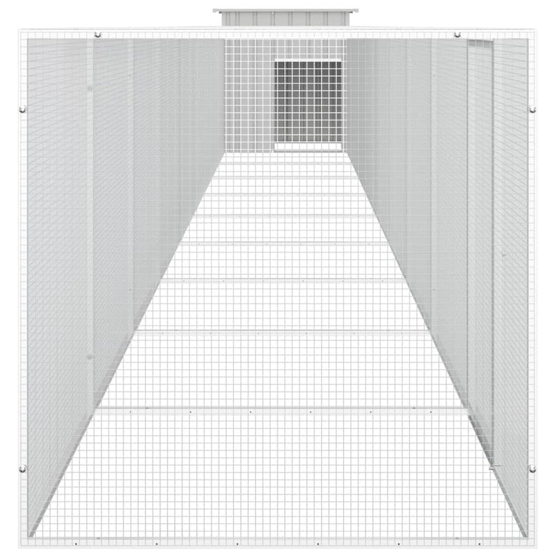 Chicken Cage Grey 1000x91x100 cm Galvanised Steel