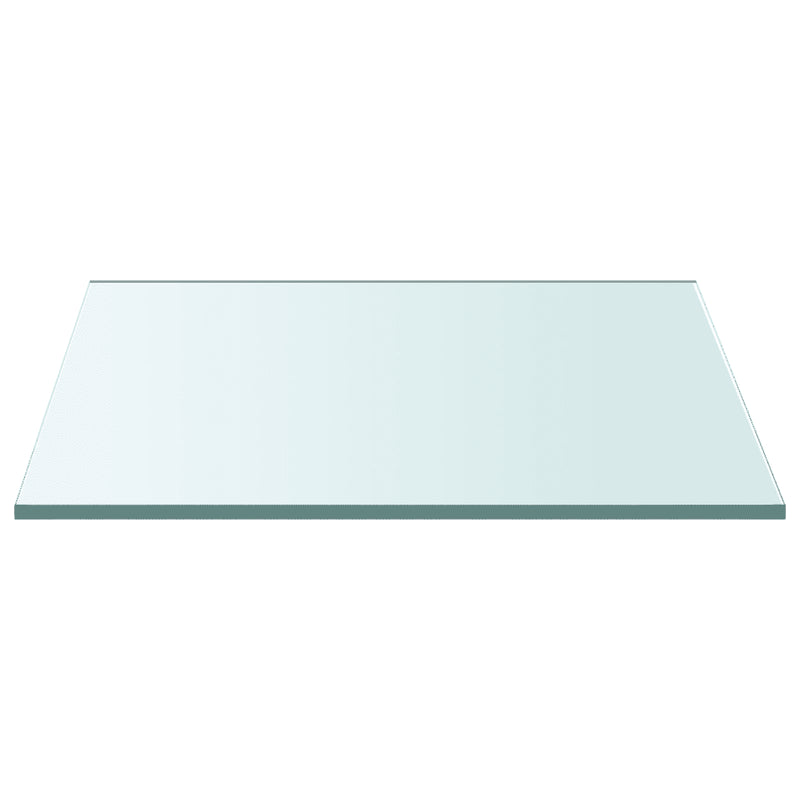Table Top Transparent 60x60 cm Tempered Glass