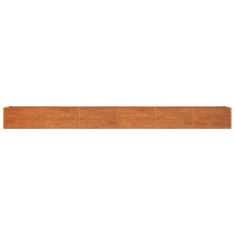 vidaXL Garden Raised Bed Rusty 480x80x45 cm Corten Steel