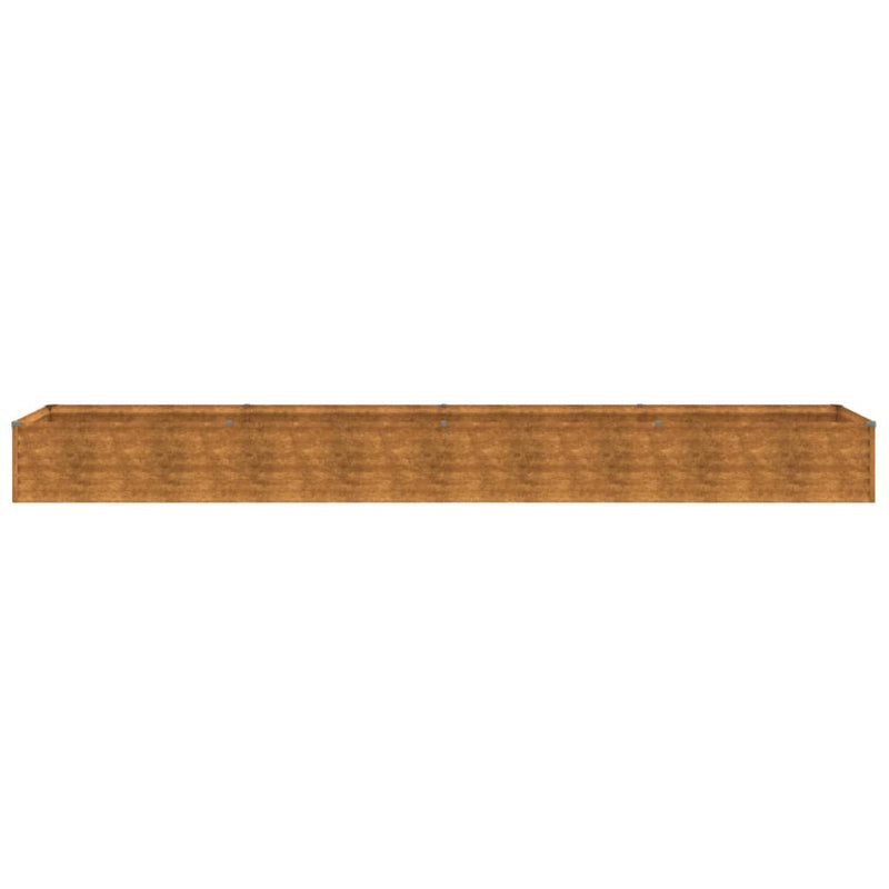vidaXL Garden Raised Bed 386x50x36 cm Corten Steel