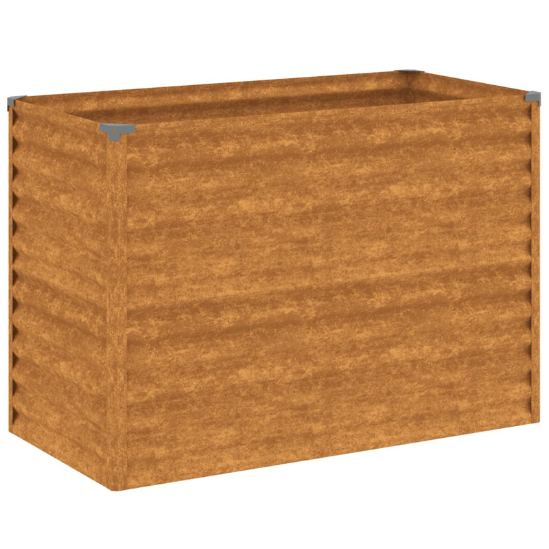 vidaXL Garden Raised Bed 100x50x69 cm Corten Steel