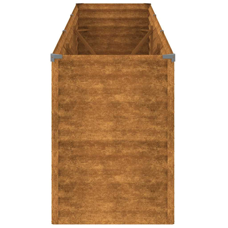vidaXL Garden Raised Bed 291x50x69 cm Corten Steel