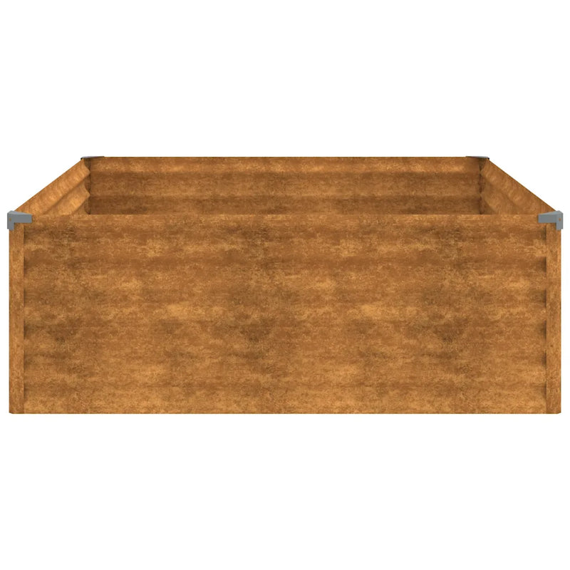 Garden Raised Bed 100x100x36 cm Corten Steel