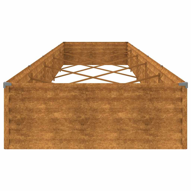 vidaXL Garden Raised Bed 482x100x36 cm Corten Steel