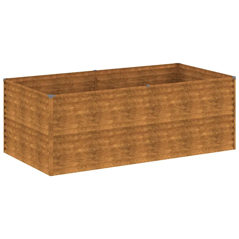 Garden Raised Bed 196 x 100 x 69 cm Galvanised Steel