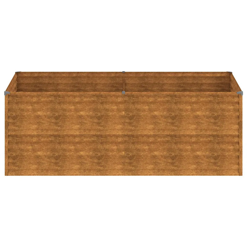 Garden Raised Bed 196 x 100 x 69 cm Galvanised Steel