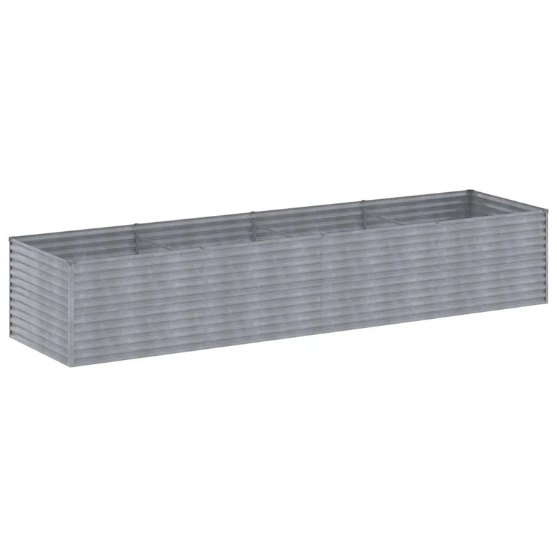 Garden Raised Bed 386 x 100 x 69 cm Galvanised Steel