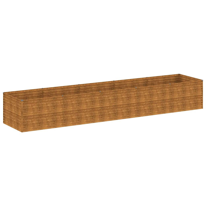 vidaXL Garden Raised Bed 479x100x69 cm Corten Steel