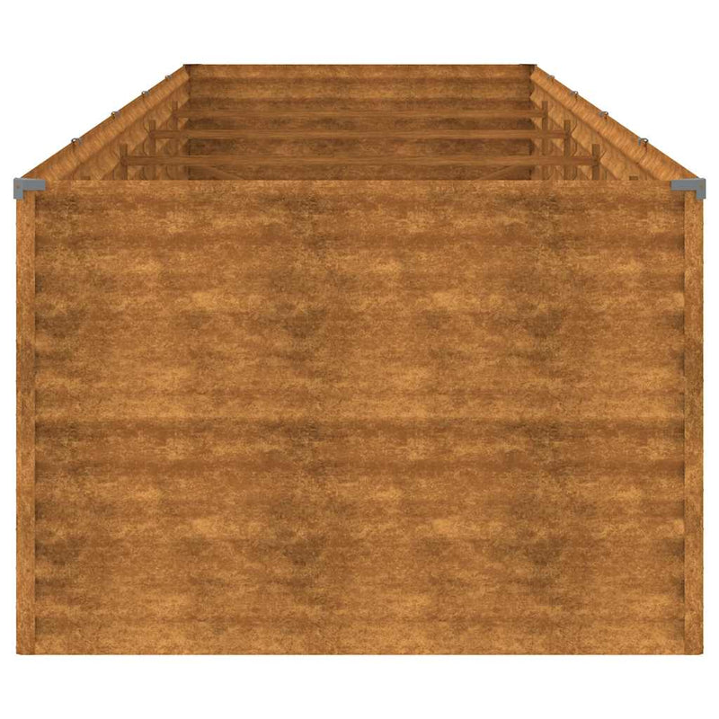 vidaXL Garden Raised Bed 479x100x69 cm Corten Steel