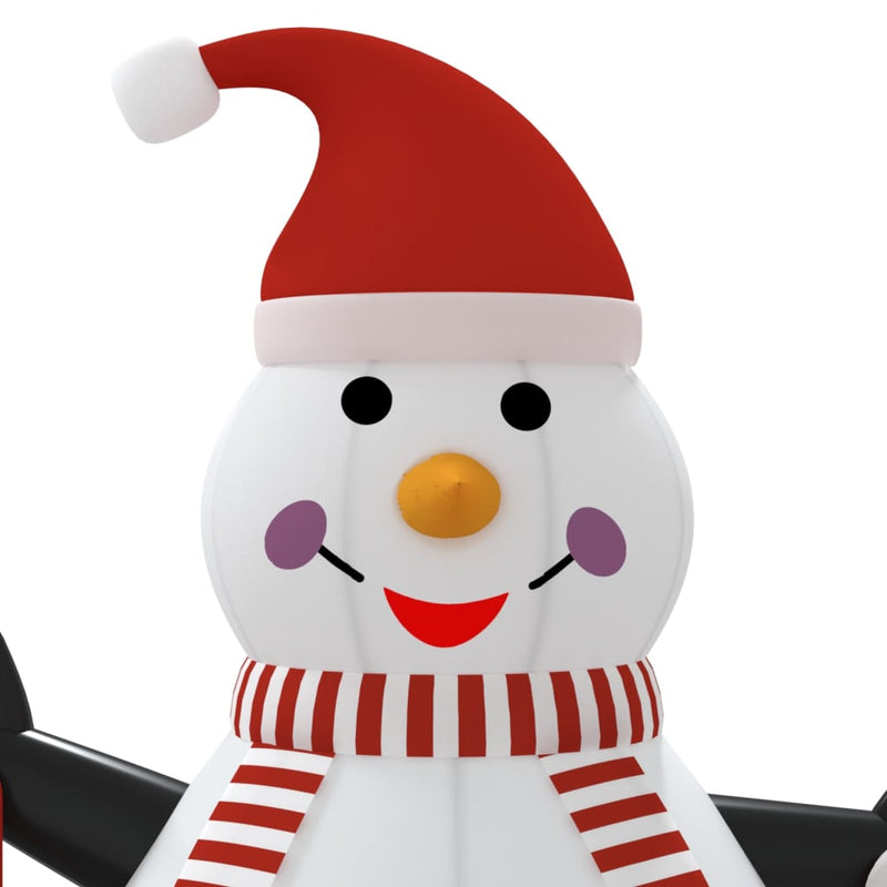 vidaXL Inflatable Snowman with LEDs 300 cm