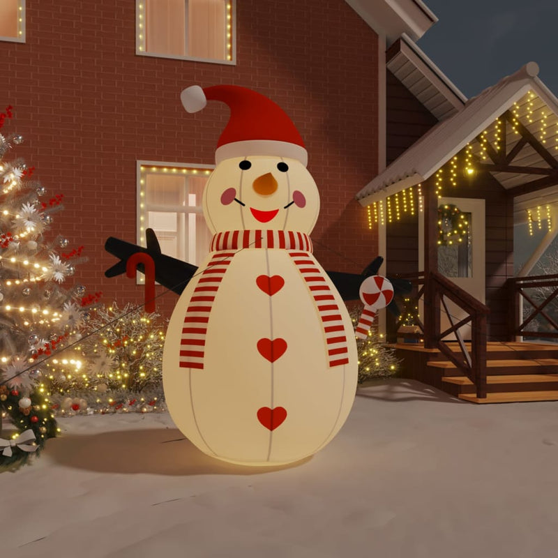 vidaXL Inflatable Snowman with LEDs 300 cm