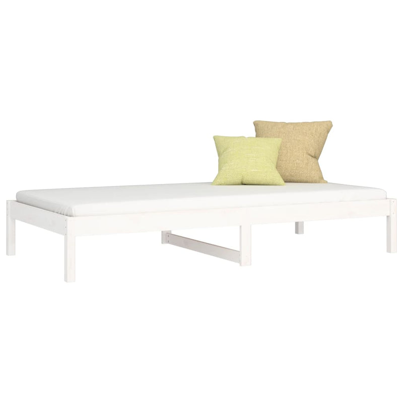 vidaXL Day Bed without Mattress White 90x190 cm Solid Wood Pine