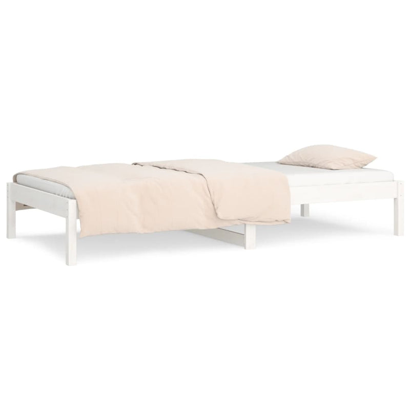 vidaXL Day Bed without Mattress White 90x190 cm Solid Wood Pine