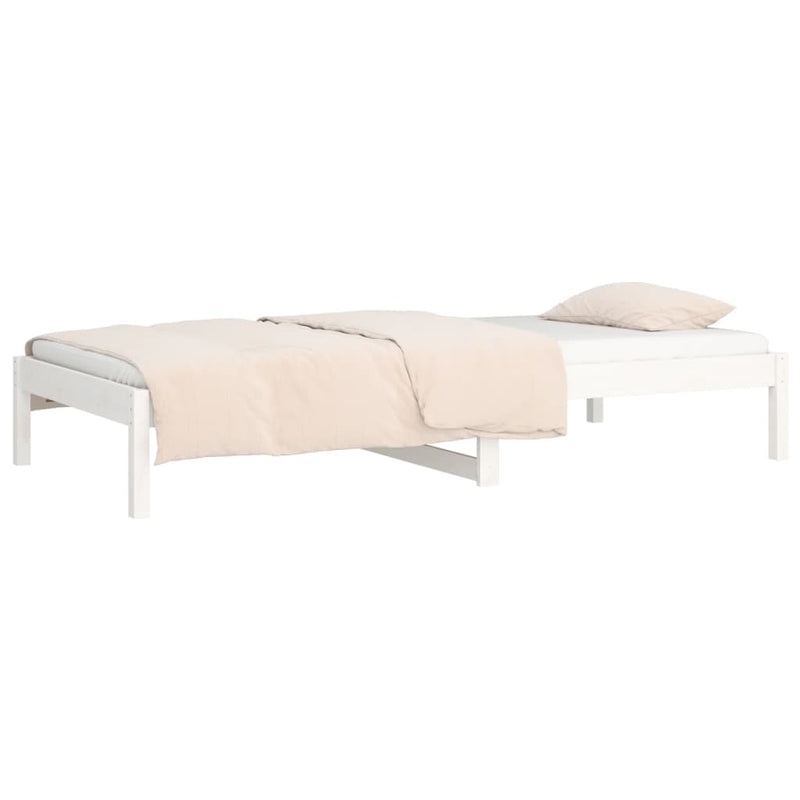 vidaXL Day Bed without Mattress White 90x190 cm Solid Wood Pine