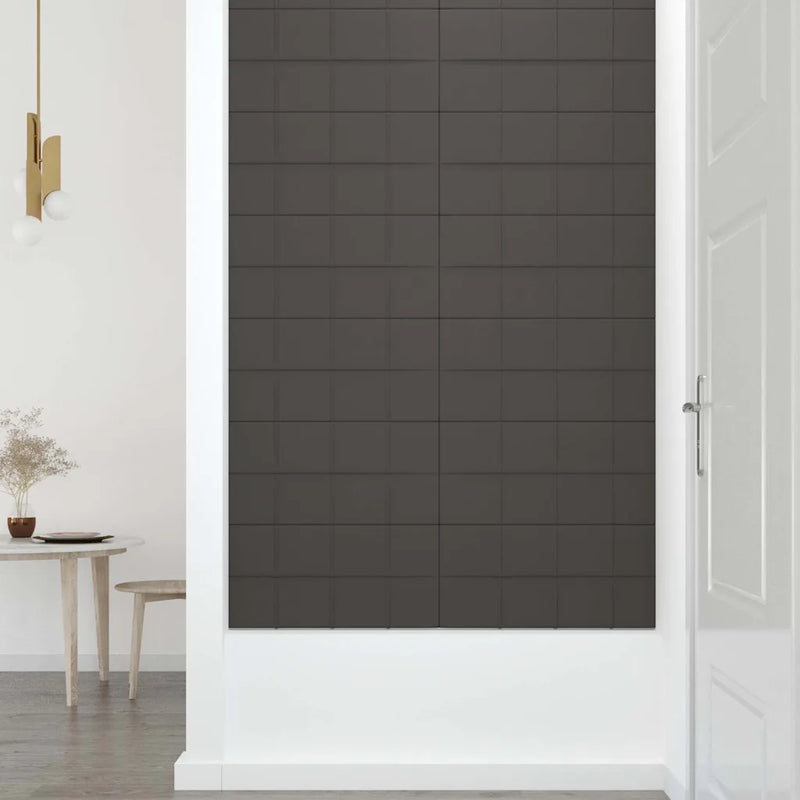 Wall Panels 12 pcs Dark Grey 60x30 cm Fabric 2,16 m��