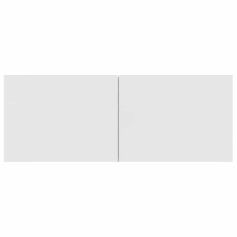 vidaXL TV Cabinets 2 pcs White 80x30x30 cm Engineered Wood