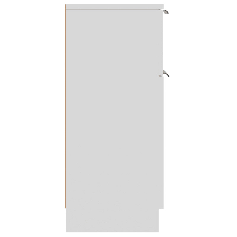 Sideboard White 30x30x70 cm Engineered Wood