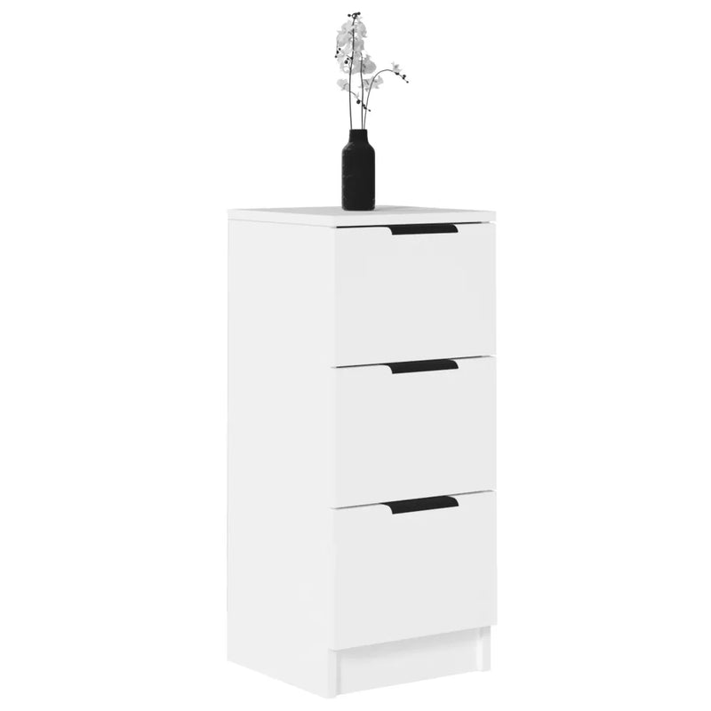 Sideboard White 30x30x70 cm Engineered Wood