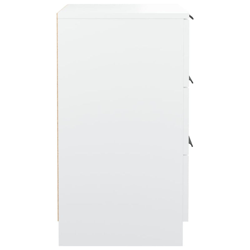 vidaXL Bedside Cabinet White 40x36x65 cm