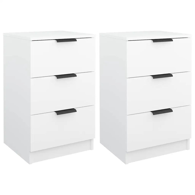 Bedside Cabinets 2 pcs White 40x36x65 cm
