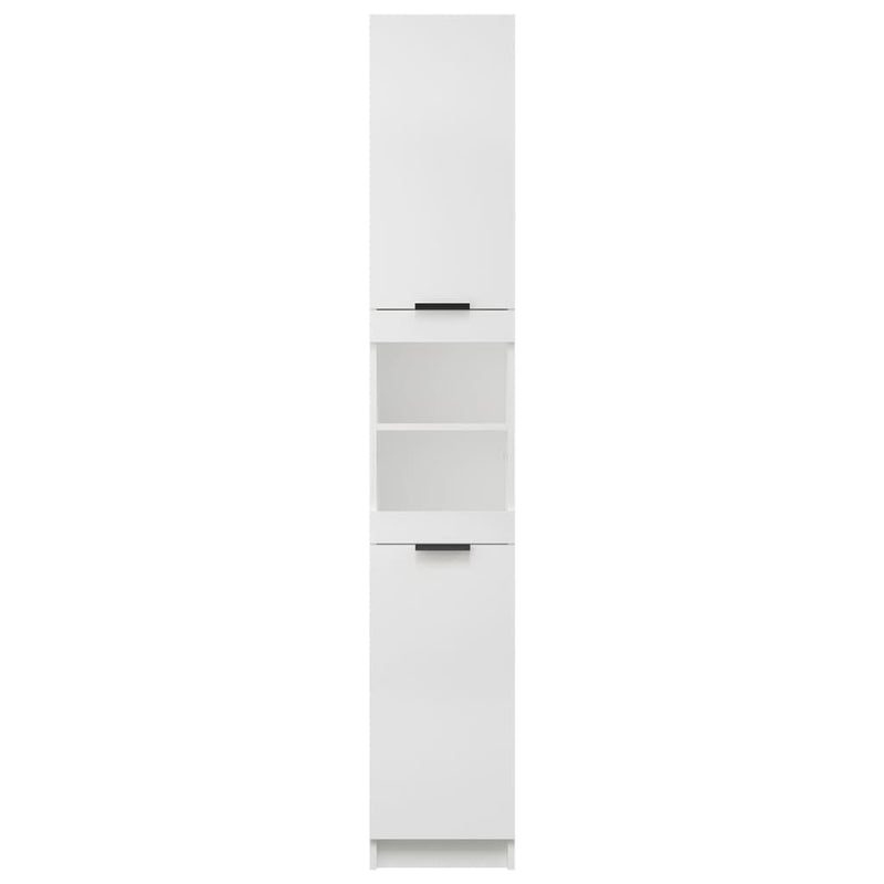 vidaXL Bathroom Cabinet White 32x34x188.5 cm Engineered Wood