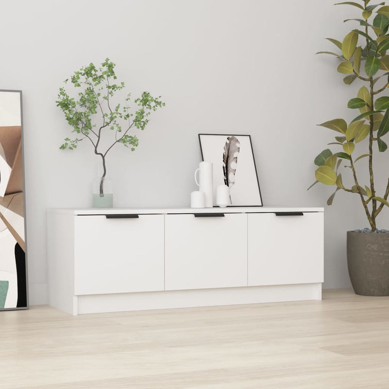 vidaXL TV Cabinet White 102x35x36.5 cm Engineered Wood