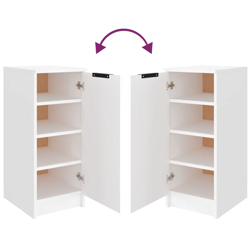 Shoe Cabinet White 30x35x70 cm Engineered Wood