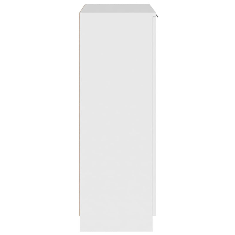 Shoe Cabinet White 59x35x100 cm Engineered Wood