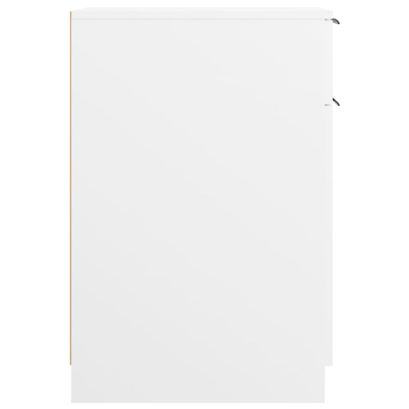 vidaXL Desk Cabinet White 33.5x50x75 cm Engineered Wood