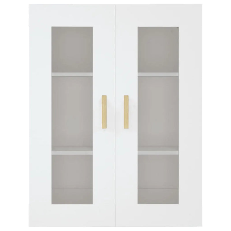 Hanging Wall Cabinet White 69.5x34x90 cm