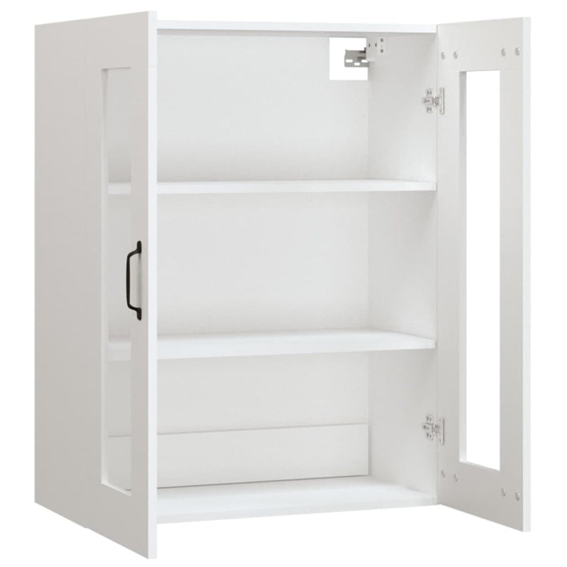 vidaXL Hanging Wall Cabinet White 69.5x34x90 cm