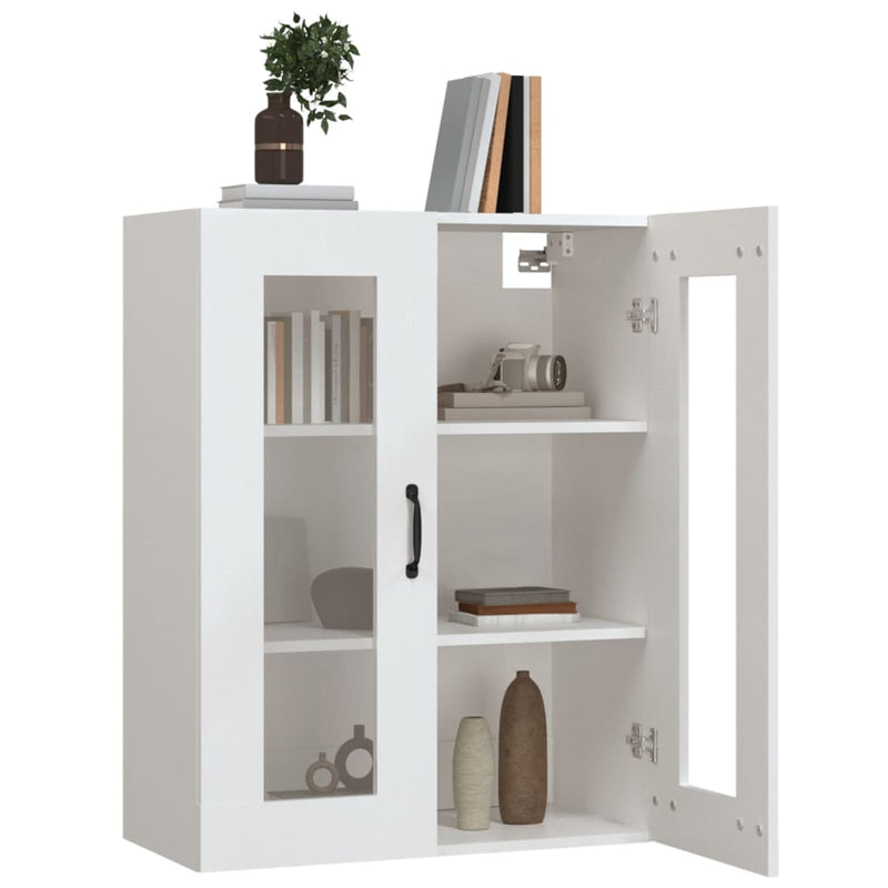 vidaXL Hanging Wall Cabinet White 69.5x34x90 cm