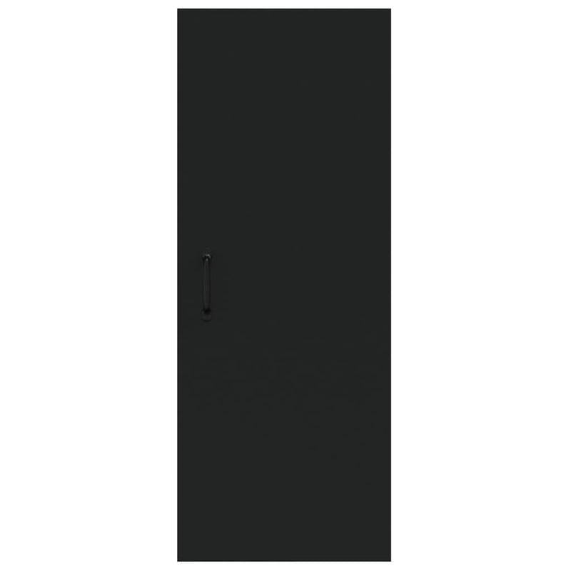 vidaXL Hanging Wall Cabinet Black 34.5x34x90 cm Engineered Wood