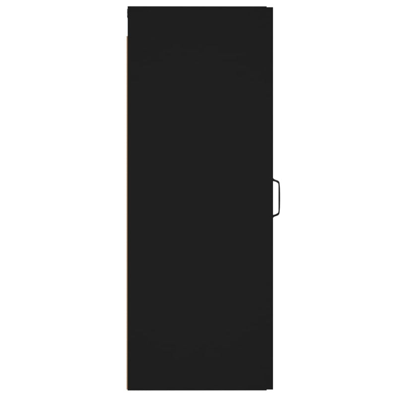 vidaXL Hanging Wall Cabinet Black 34.5x34x90 cm Engineered Wood