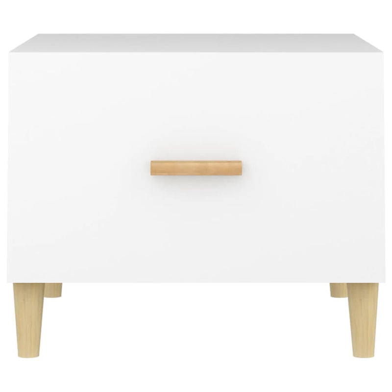 vidaXL Coffee Tables 2 pcs White 50x50x40 cm Engineered Wood