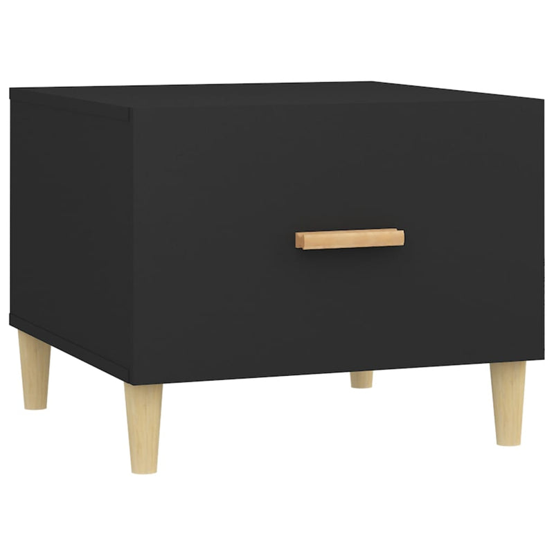 vidaXL Coffee Tables 2 pcs Black 50x50x40 cm Engineered Wood