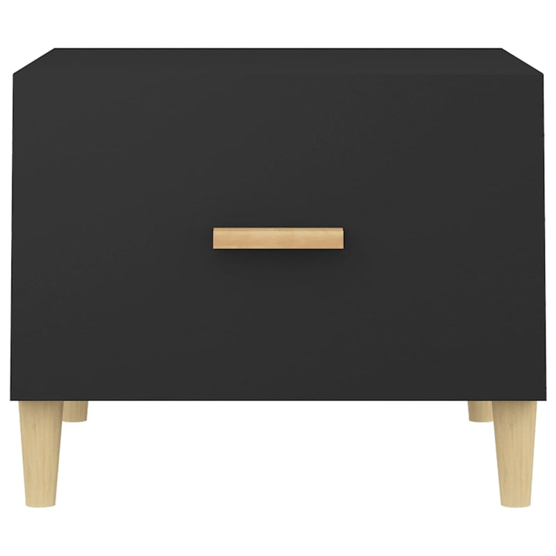 vidaXL Coffee Tables 2 pcs Black 50x50x40 cm Engineered Wood