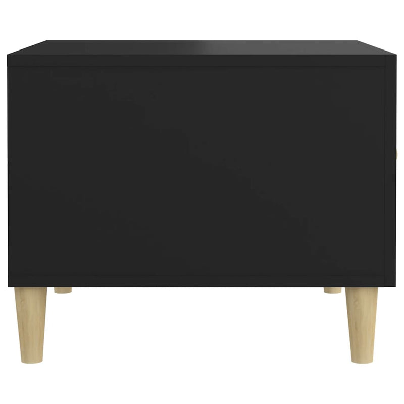 vidaXL Coffee Tables 2 pcs Black 50x50x40 cm Engineered Wood