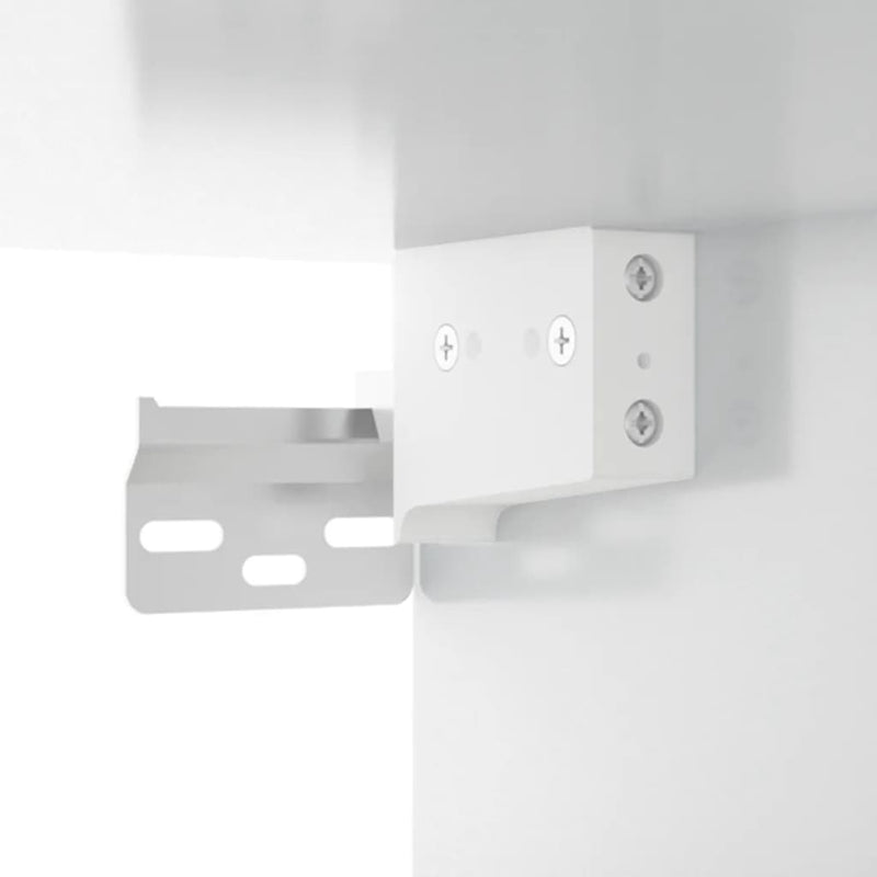 vidaXL Wall-mounted Bedside Cabinets 2 pcs High Gloss White 35x35x20 cm