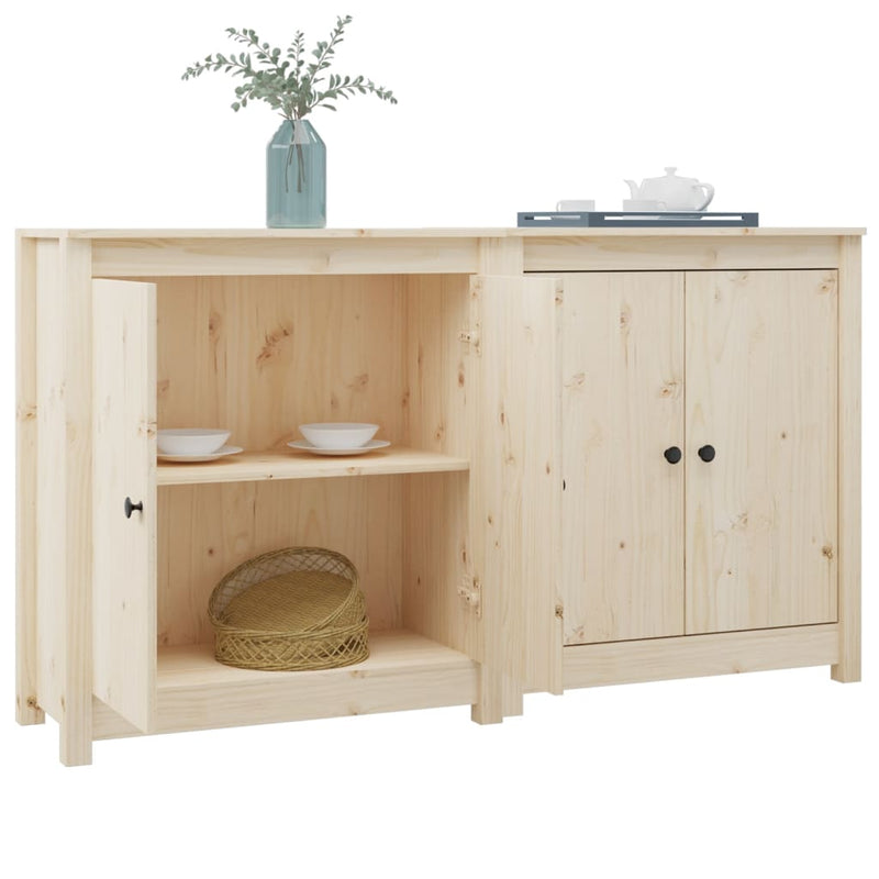vidaXL Sideboards 2 pcs 70x35x80 cm Solid Wood Pine
