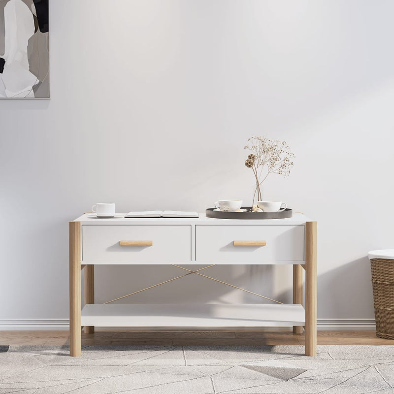 vidaXL Coffee Table White 82x48x45 cm Engineered Wood