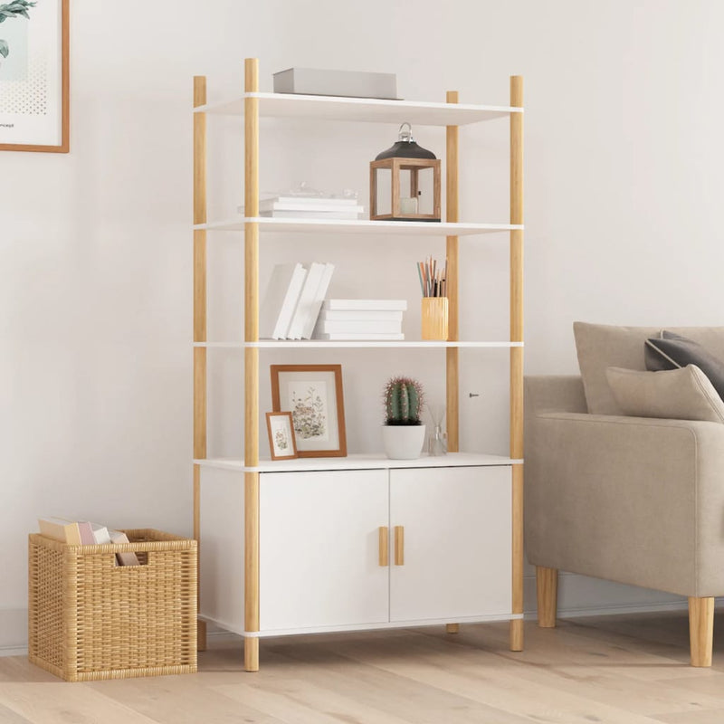 vidaXL Highboard White 80x40x153 cm Engineered Wood