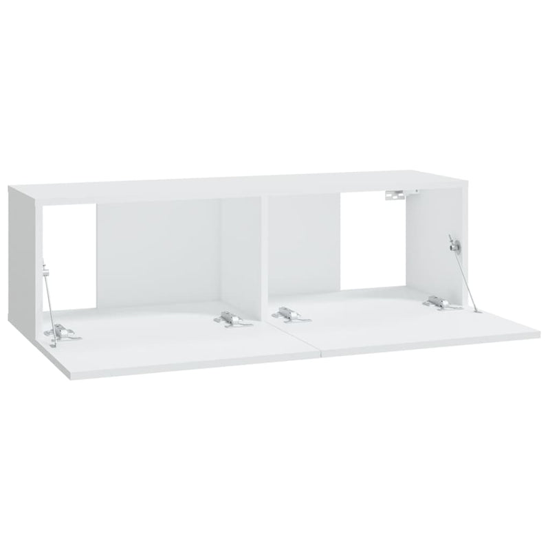 vidaXL Wall TV Cabinets 4 pcs White 100x30x30 cm
