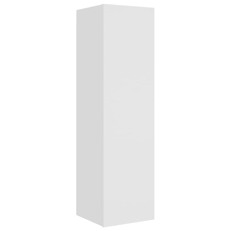 vidaXL 4 Piece TV Cabinet Set White Engineered Wood