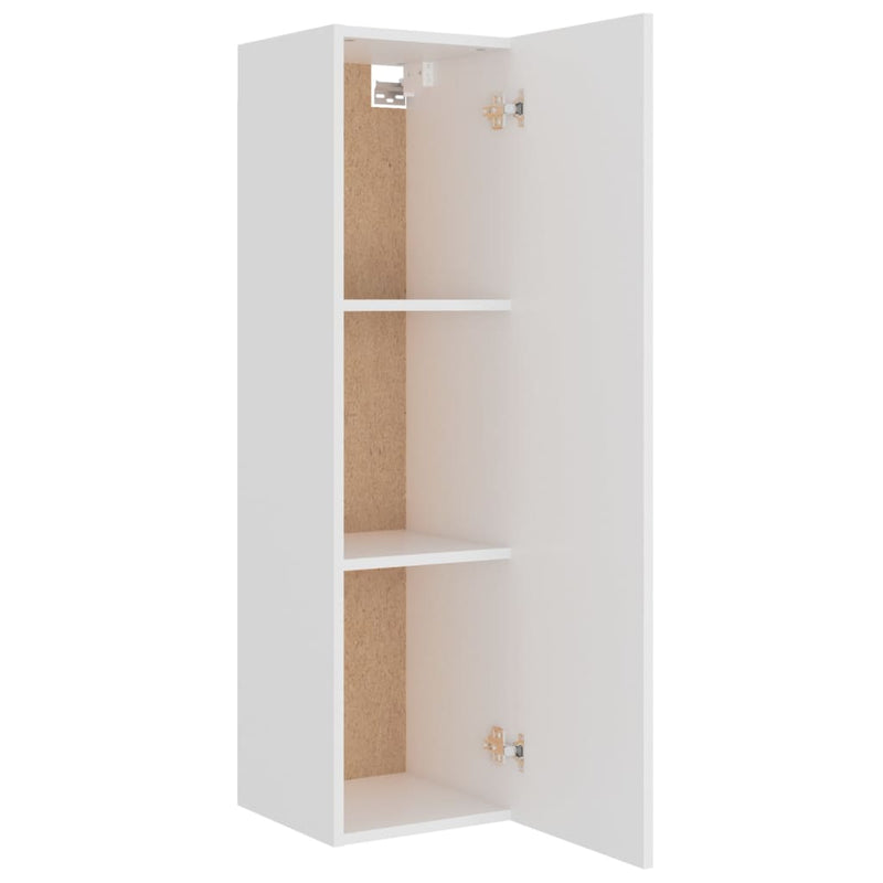 vidaXL 4 Piece TV Cabinet Set White Engineered Wood