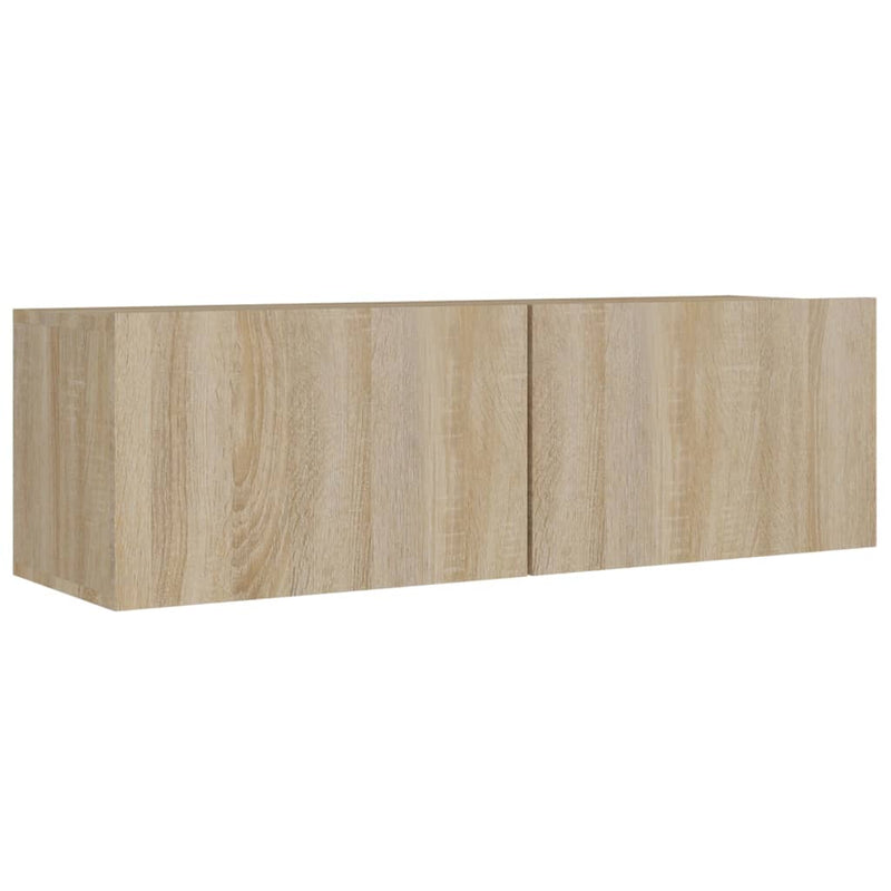 vidaXL 4 Piece TV Cabinet Set Sonoma Oak Engineered Wood