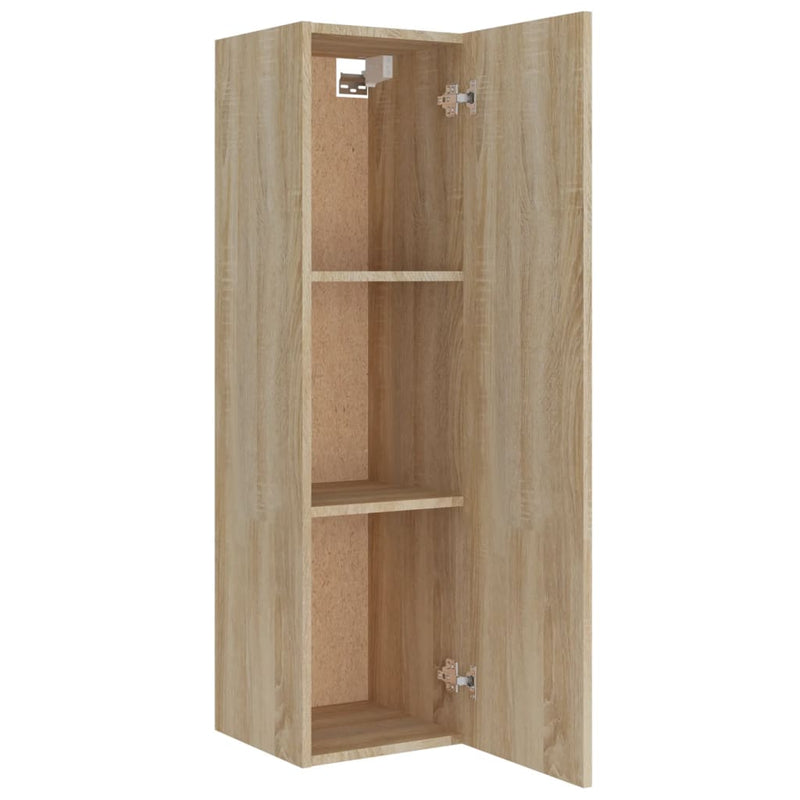 vidaXL 4 Piece TV Cabinet Set Sonoma Oak Engineered Wood