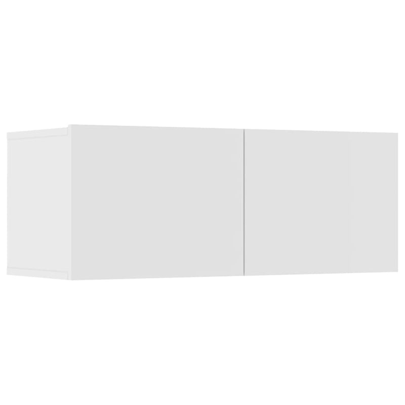 vidaXL 6 Piece TV Cabinet Set White Engineered Wood