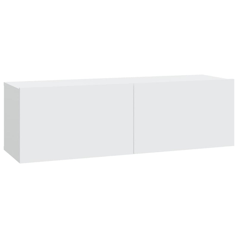 vidaXL 6 Piece TV Cabinet Set White Engineered Wood