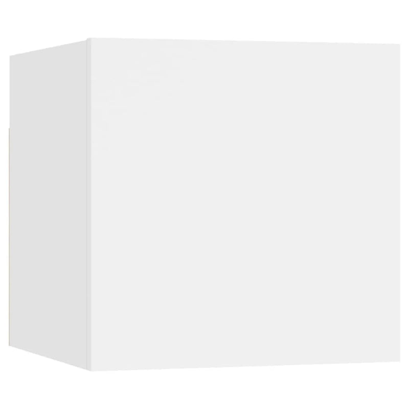 vidaXL 6 Piece TV Cabinet Set White Engineered Wood
